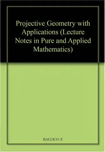 Cover of Projective Geometry with Applications