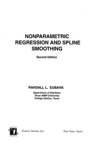 Cover of Nonparametric Regression and Spline Smoothing