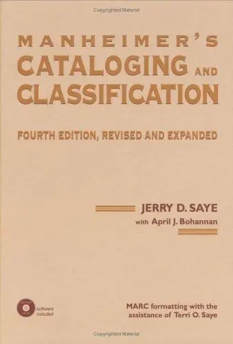 Cover of Manheimer's Cataloging and Classification, Revised and Expanded