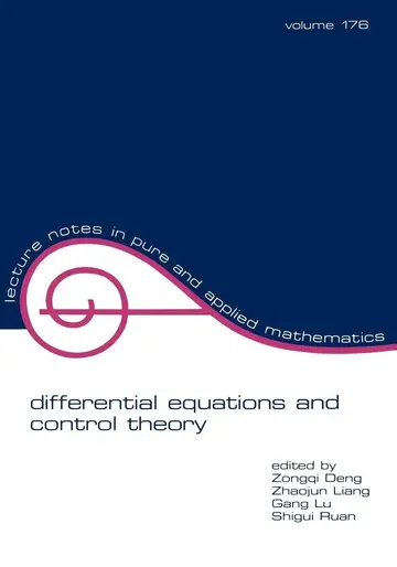 Cover of Differential Equations and Control Theory ,vol-176