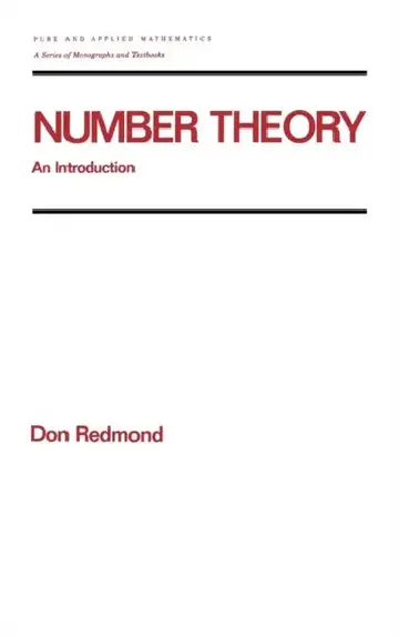 Cover of Number Theory