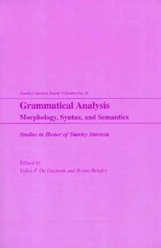 Cover of Grammatical Analysis