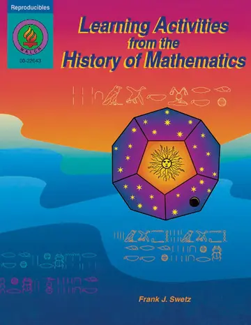 Cover of Learning Activities from the History of Mathematics