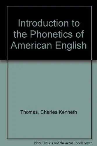 Cover of Introduction to the Phonetics of American English