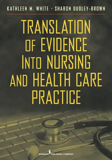 Cover of Translation of Evidence into Nursing and Health Care Practice