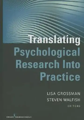 Cover of Translating Psychological Research Into Practice