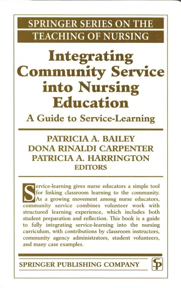 Cover of Integrating Community Service into Nursing Education