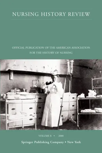 Cover of Nursing History Review No.8 Pb