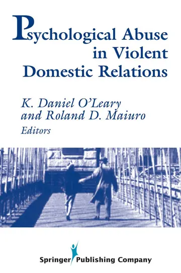 Cover of Psychological Abuse in Violent Domestic Relations