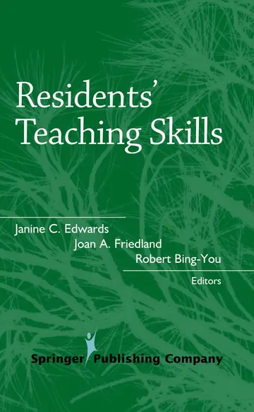 Cover of Residents' Teaching Skills