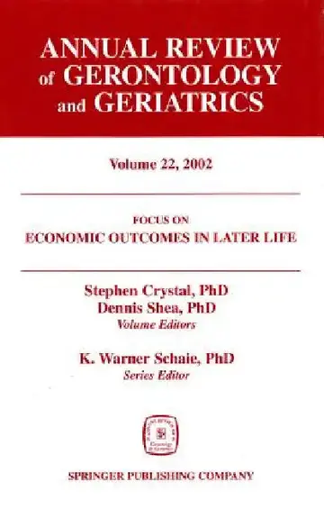 Cover of Annual Review of Gerontology and Geriatrics, Volume 22, 2002