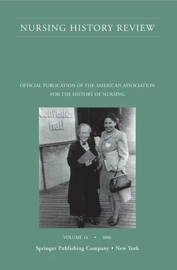 Cover of Nursing History Review