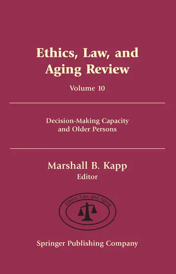 Cover of Ethics, Law, and Aging Review v. 10