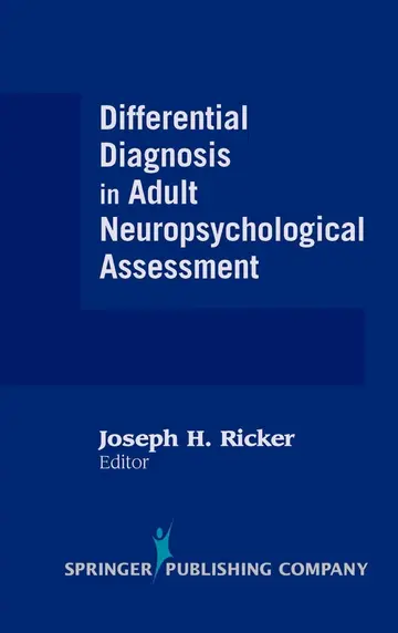Cover of Differential Diagnosis in Adult Neuropsychological Assessment