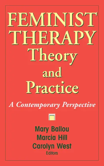 Cover of Feminist Therapy Theory and Practice