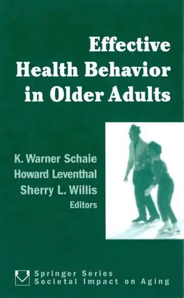 Cover of Effective Health Behavior in Older Adults