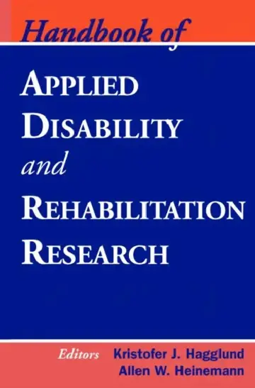 Cover of Handbook of Applied Disability and Rehabilitation Research