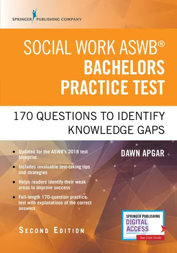 Cover of Social Work ASWB Bachelors Practice Test