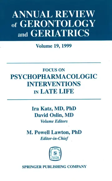 Cover of Annual Review of Gerontology and Geriatrics v. 19; Focus on Psychopharmacologic Inteventions in Late Life