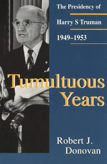 Cover of Tumultuous Years