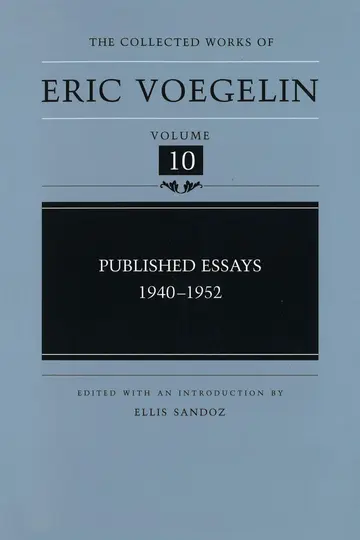 Cover of The Collected Works of Eric Voegelin