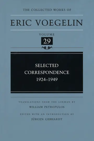 Cover of The Collected Works of Eric Voegelin