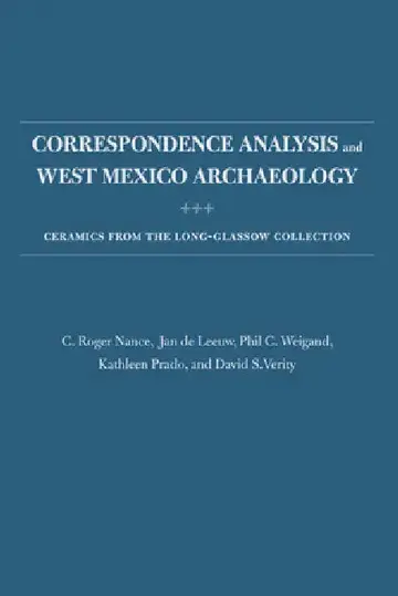 Cover of Correspondence Analysis and West Mexico Archaeology