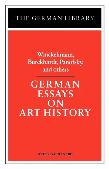 Cover of German Essays on Art History