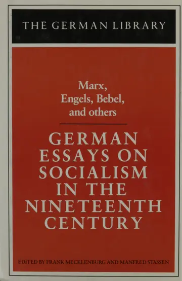 Cover of German Essays on Socialism in the Nineteenth Century