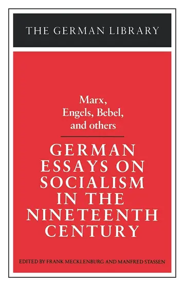 Cover of German Essays on Socialism in the Nineteenth Century