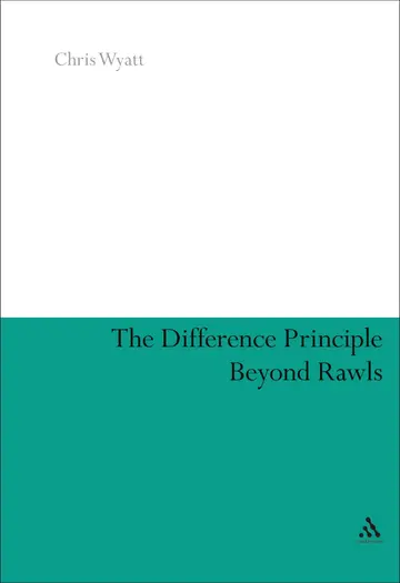 Cover of The Difference Principle Beyond Rawls