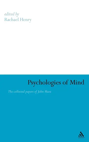 Cover of Psychologies of Mind