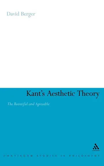 Cover of Kant's Aesthetic Theory