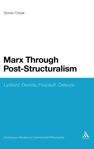 Cover of Marx Through Post-Structuralism