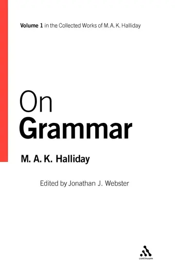 Cover of On Grammar
