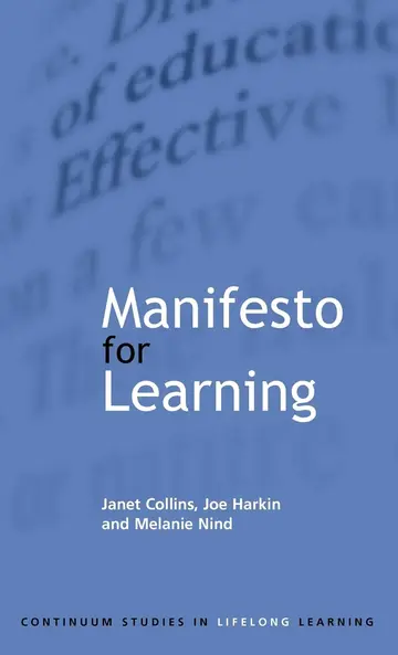 Cover of Manifesto for Learning