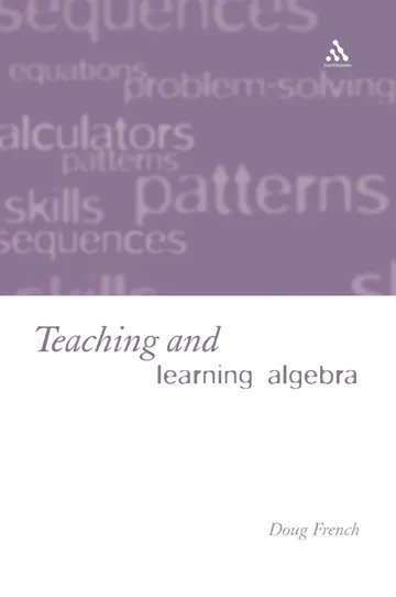 Cover of Teaching and Learning Algebra