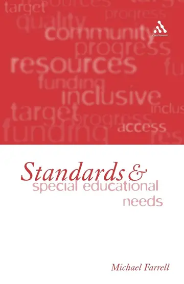 Cover of Standards and Special Educational Needs