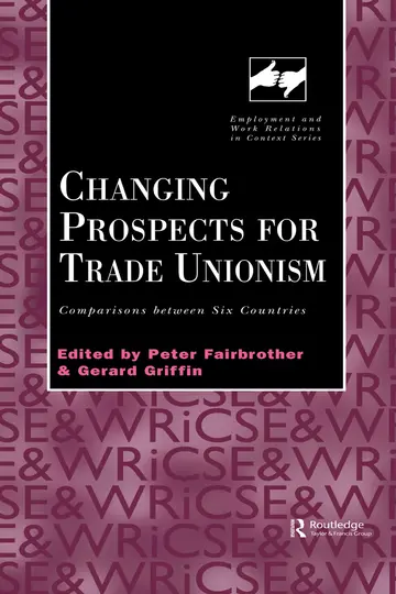 Cover of Changing Prospects for Trade Unionism