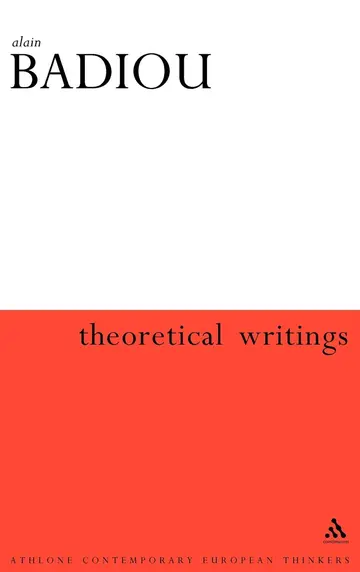 Cover of Theoretical Writings