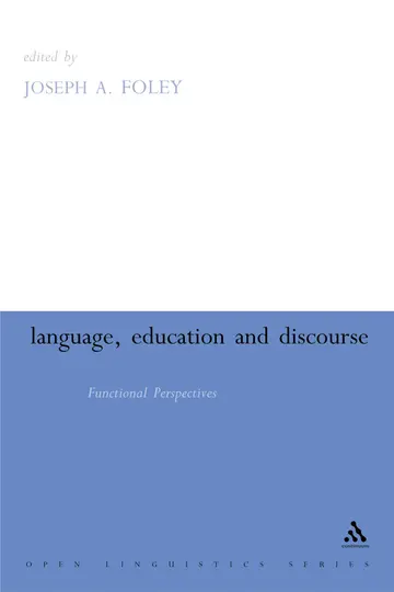 Cover of Language, Education and Discourse