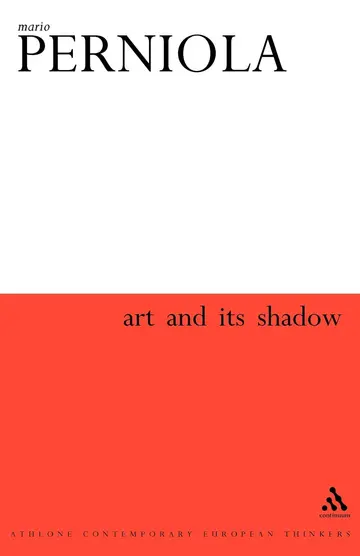 Cover of Art & Its Shadow