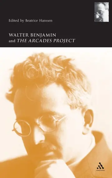 Cover of Walter Benjamin and the Arcades Project