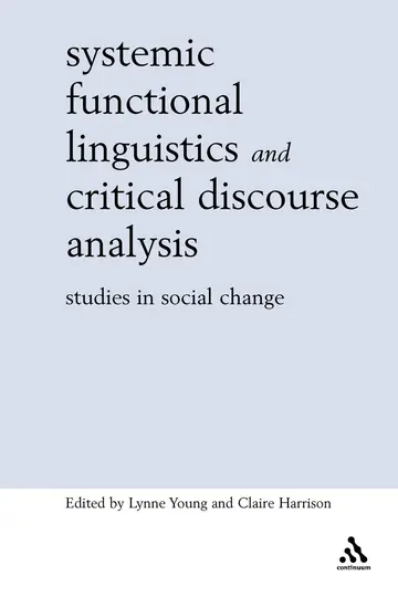 Cover of Systemic Functional Linguistics and Critical Discourse Analysis