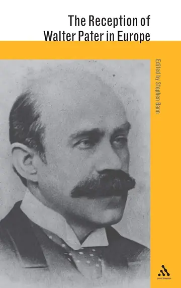 Cover of Reception of Walter Pater in Europe