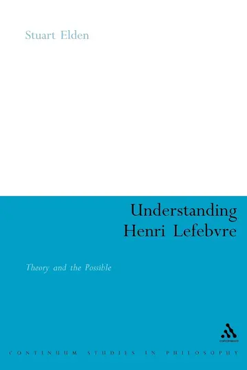 Cover of Understanding Henri Lefebvre
