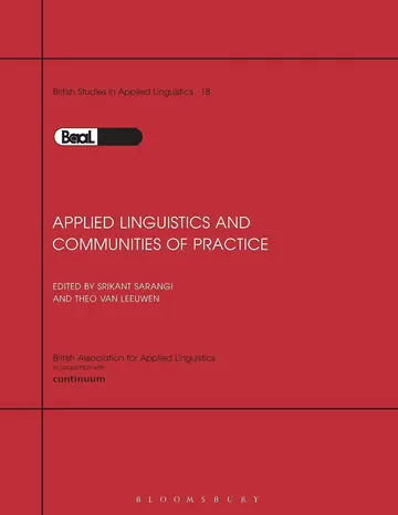 Cover of Applied Linguistics & Communities of Practice