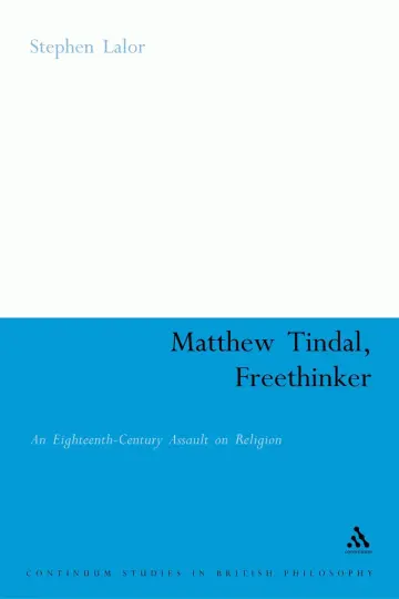Cover of Matthew Tindal, Freethinker
