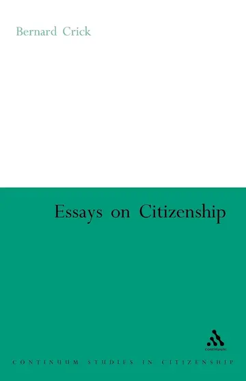 Cover of Essays on Citizenship