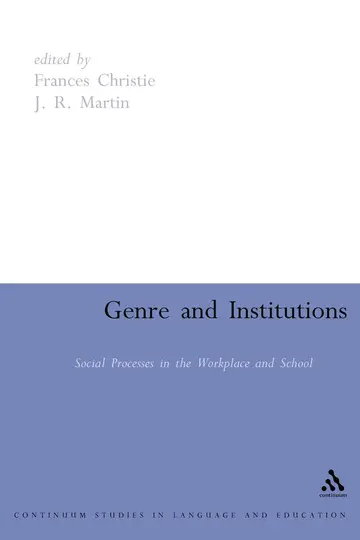 Cover of Genre and Institutions